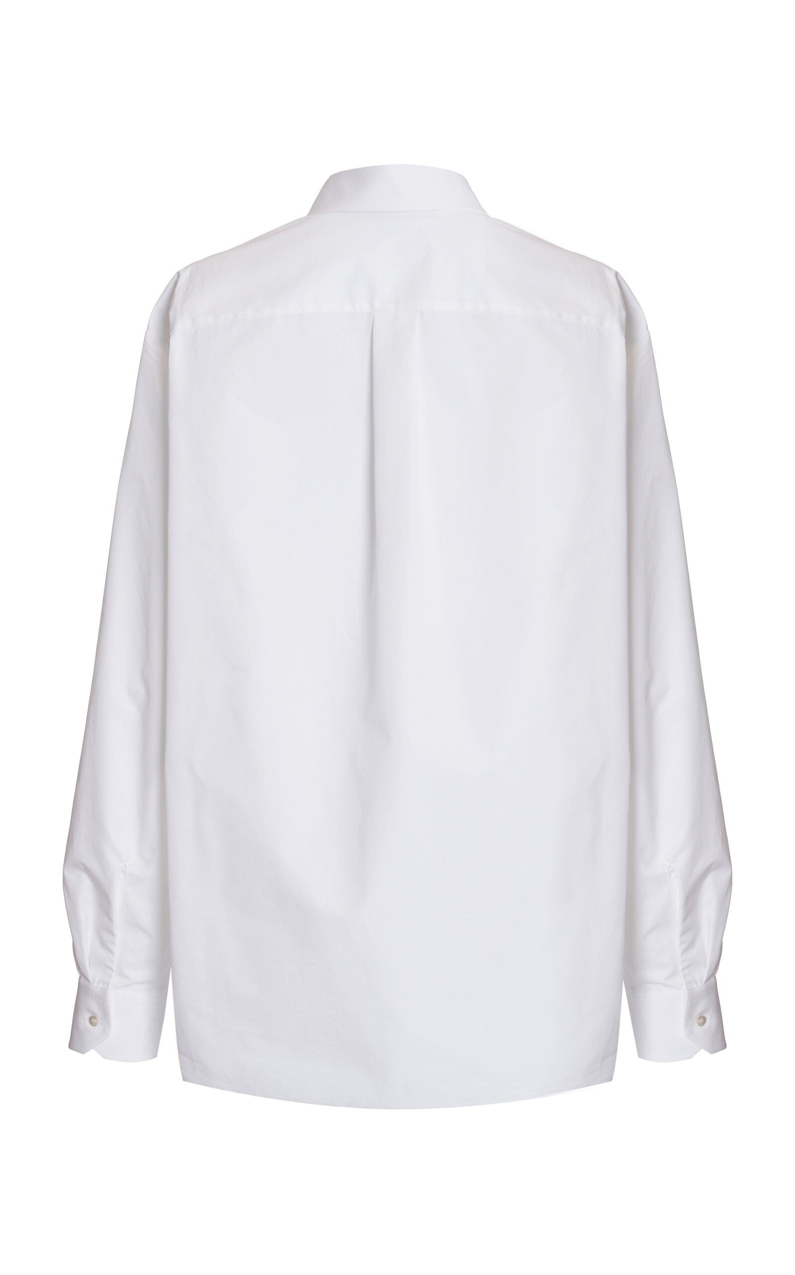Cotton Poplin Button-Up Shirt white - 2