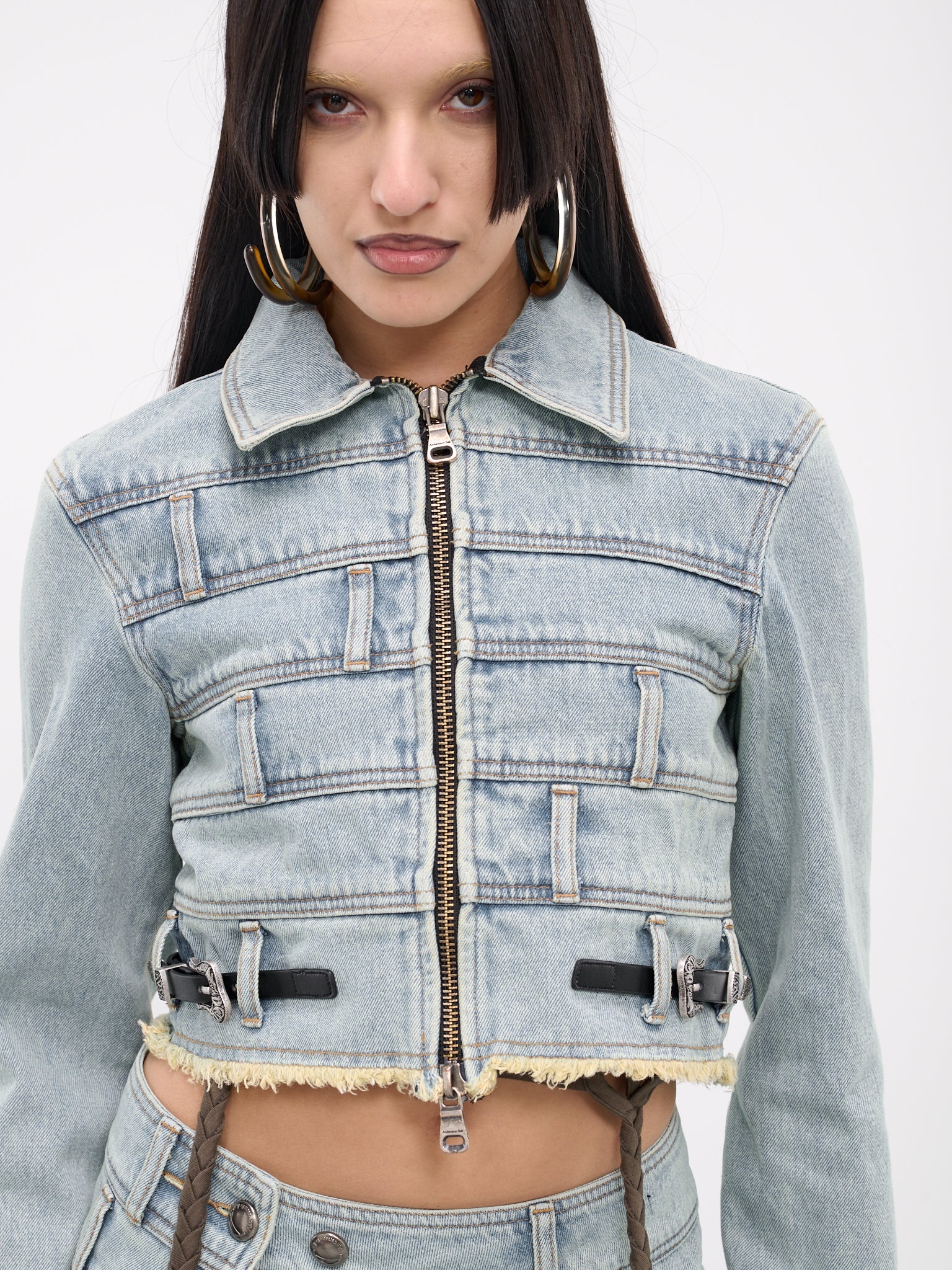 [ANDERSSON BELL]★NEW DUA MULTI WAIST DENIM JACKET ANDERSSON BELL - Dua Multi Waist Cotton Denim Jacket