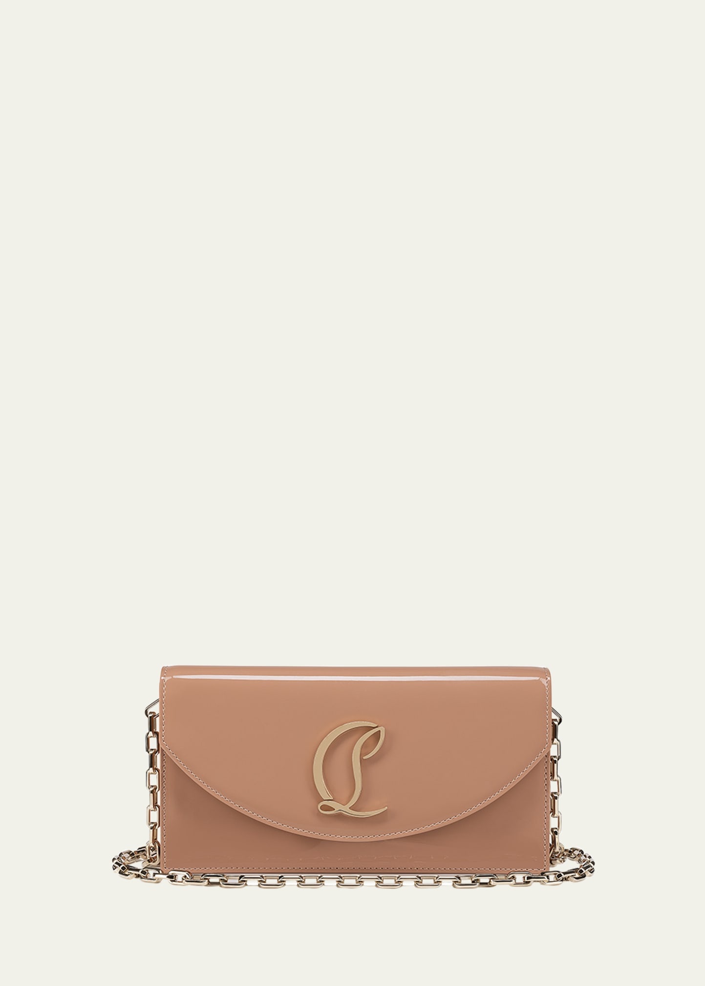 Loubi54 Flap Patent Leather Clutch Bag - 1
