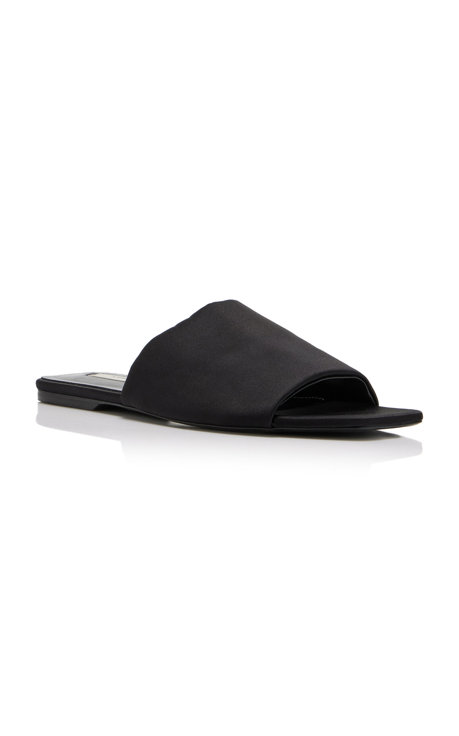 Satin Bandeau Slides black - 5