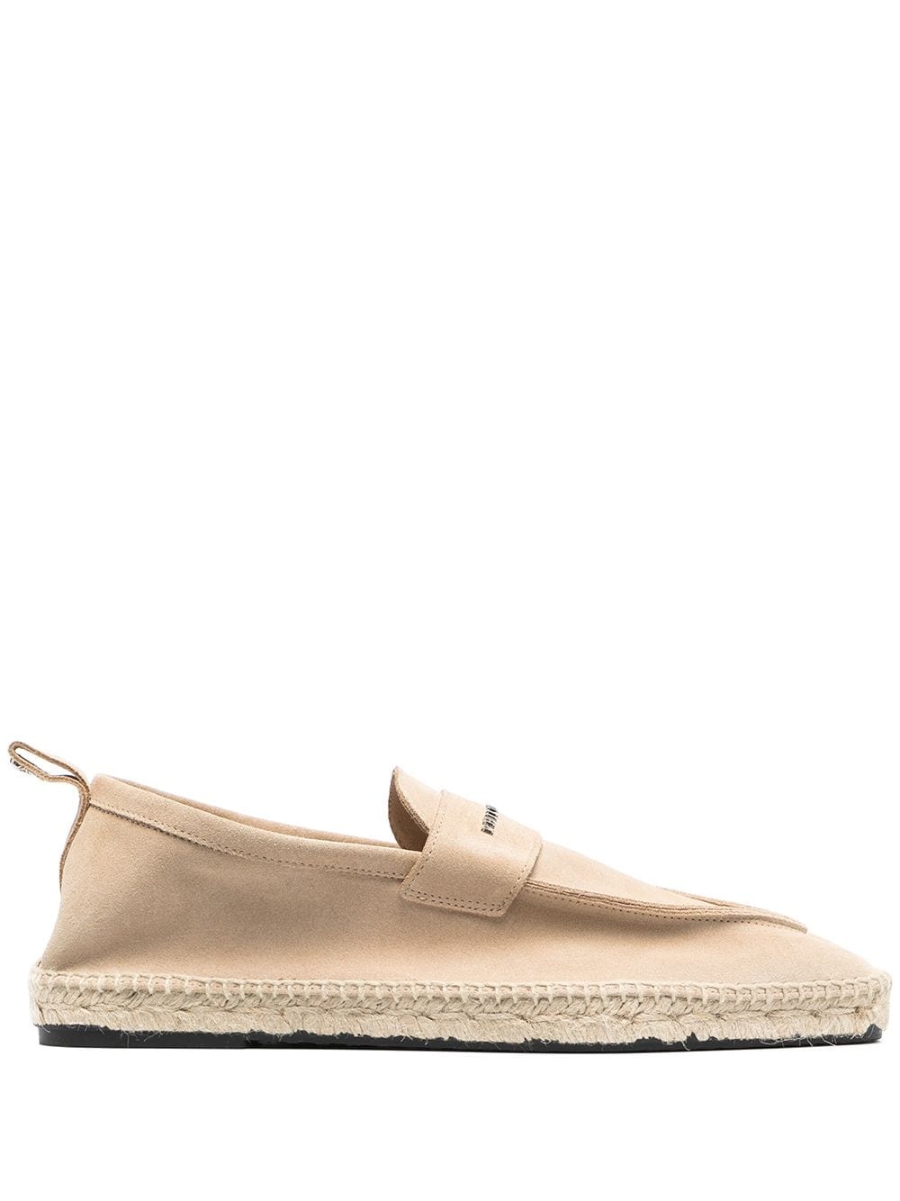 logo-plaque suede espadrilles - 1