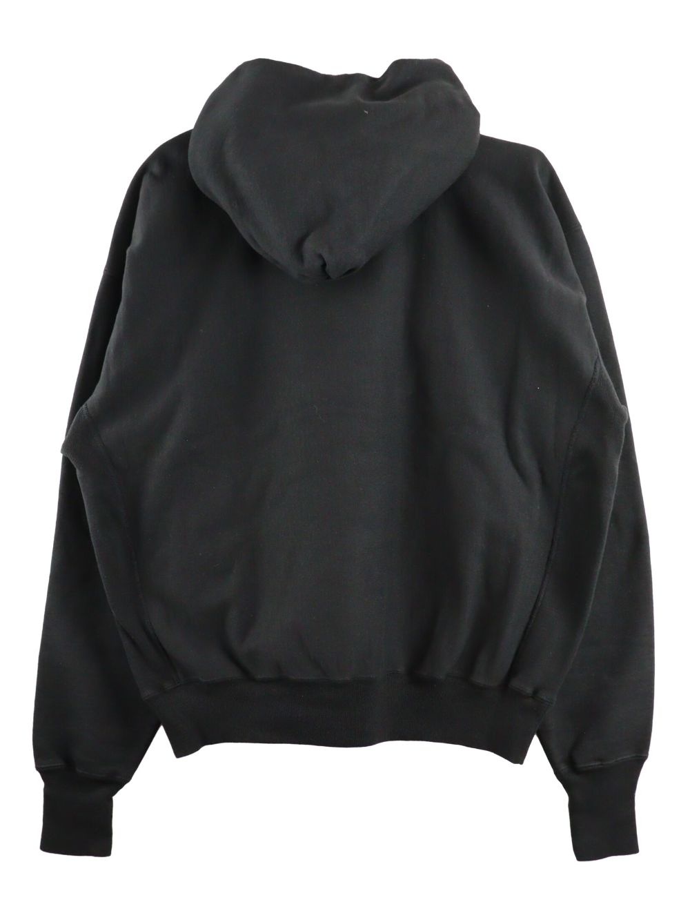 logo-print cotton hoodie - 2