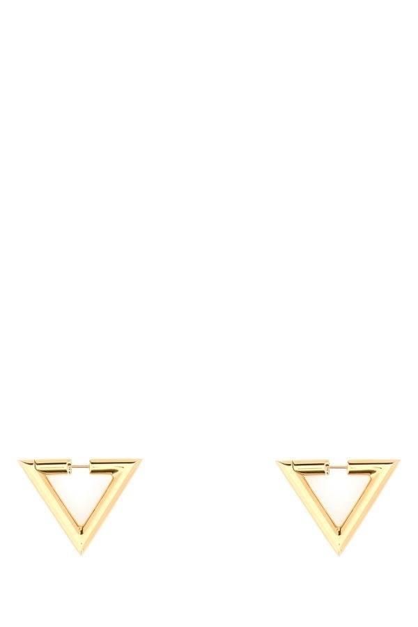 Valentino Garavani Woman Gold Metal V Detail Earrings - 1
