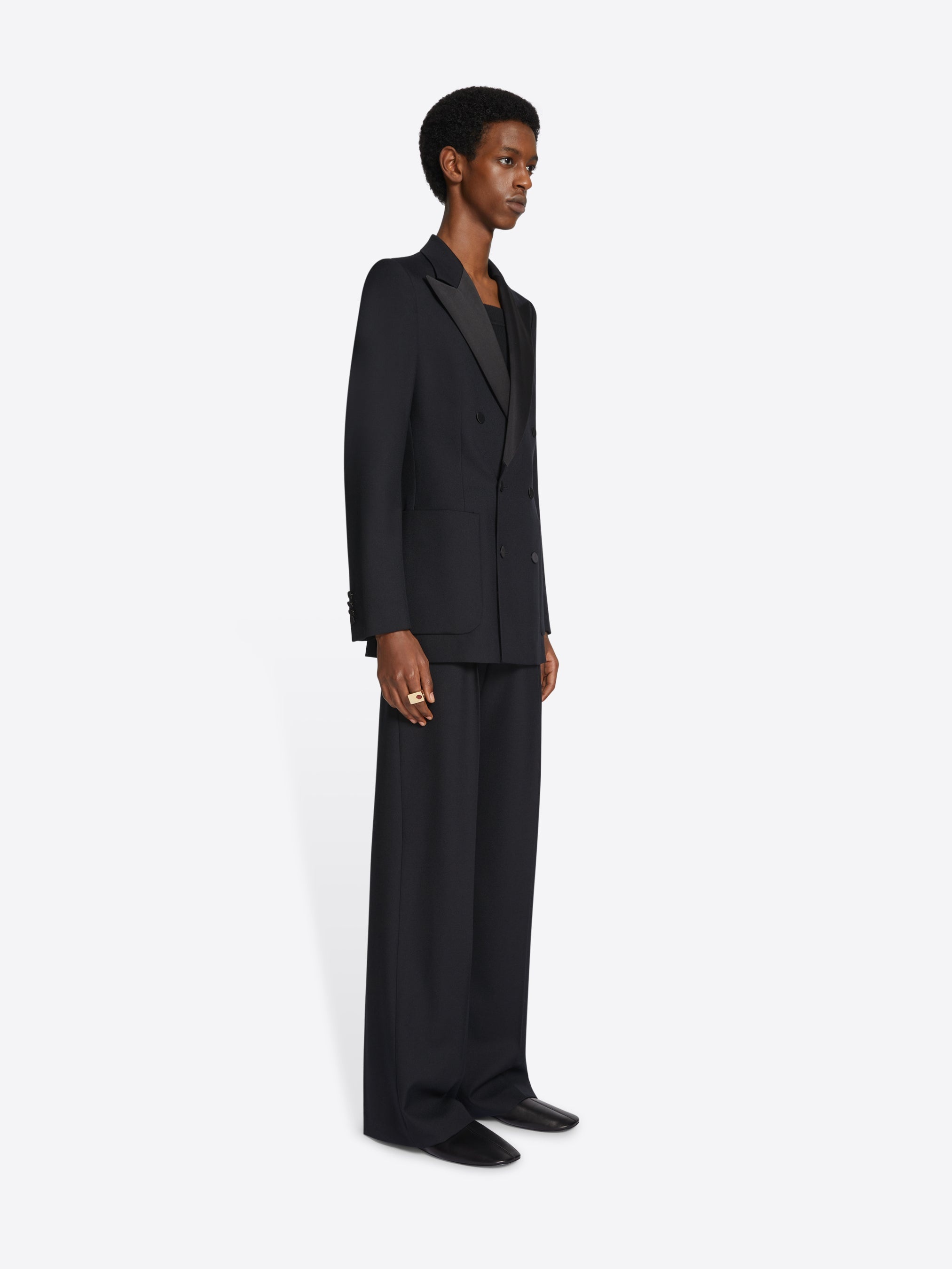 WOOL FLARED PANTS - 3