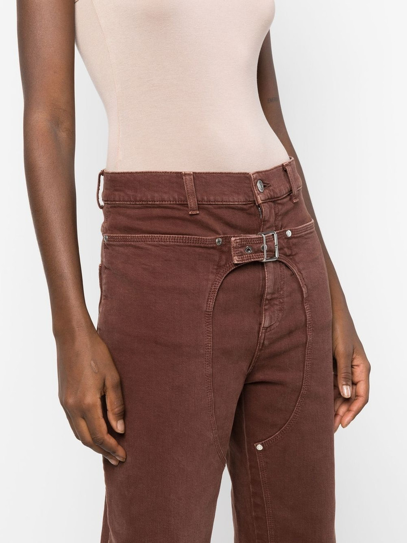 Workwear cropped denim pants 4