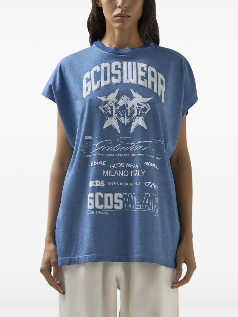 Gcds Printed Sleeveless T-shirt 5