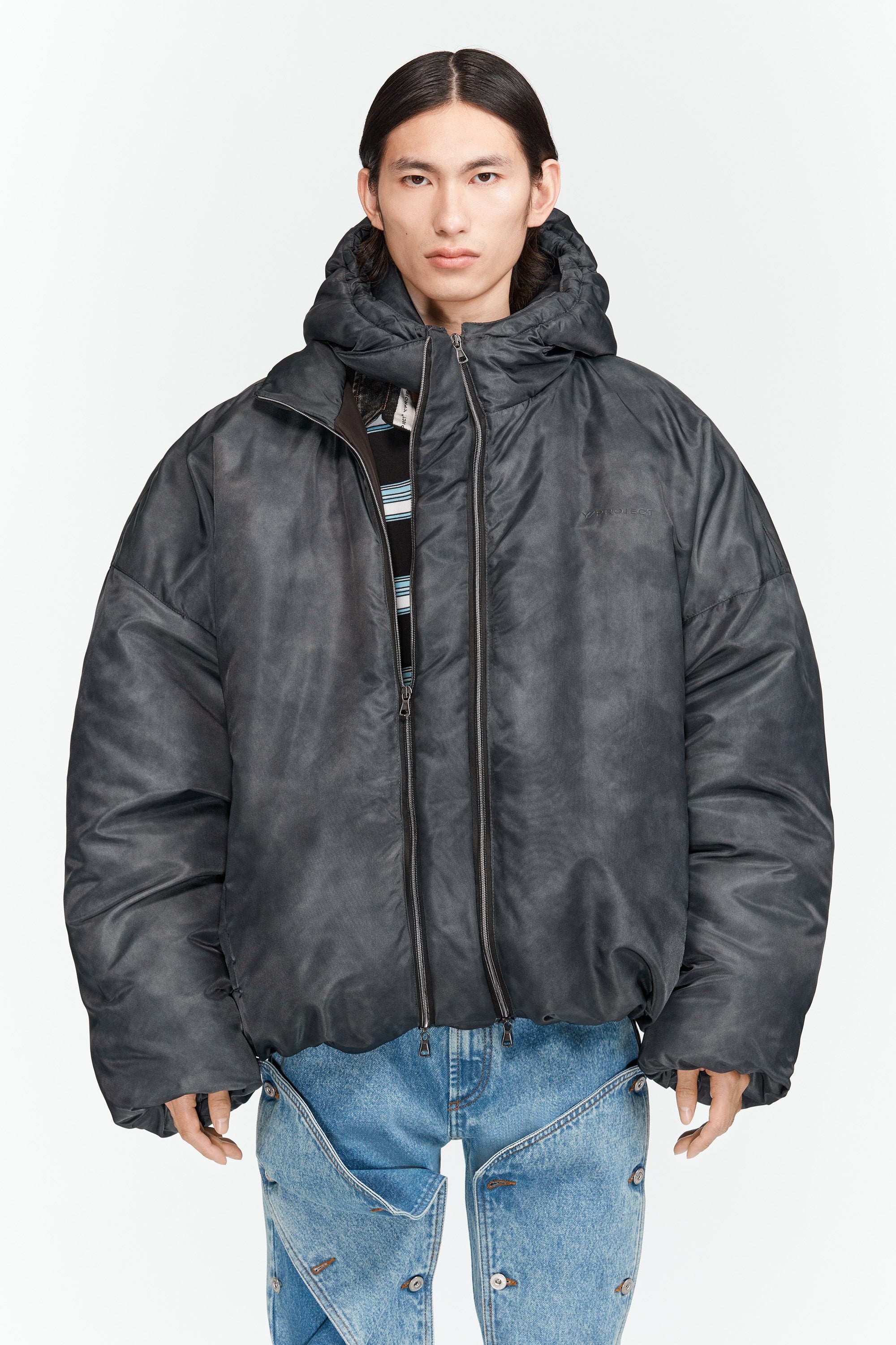 Double Collar Puffer Jacket - 3