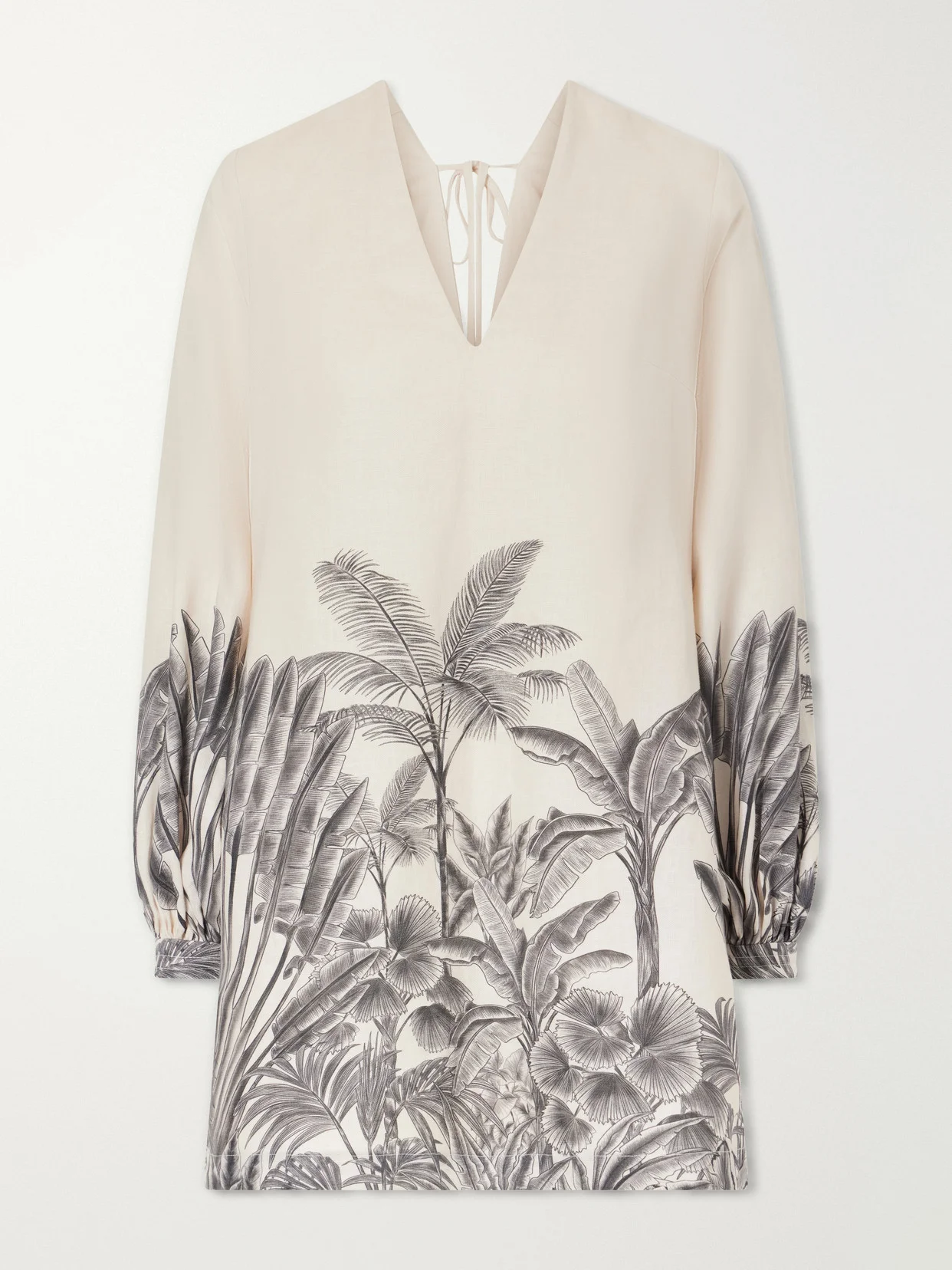 Amarula Porfavor Printed Linen Mini Dress - 1