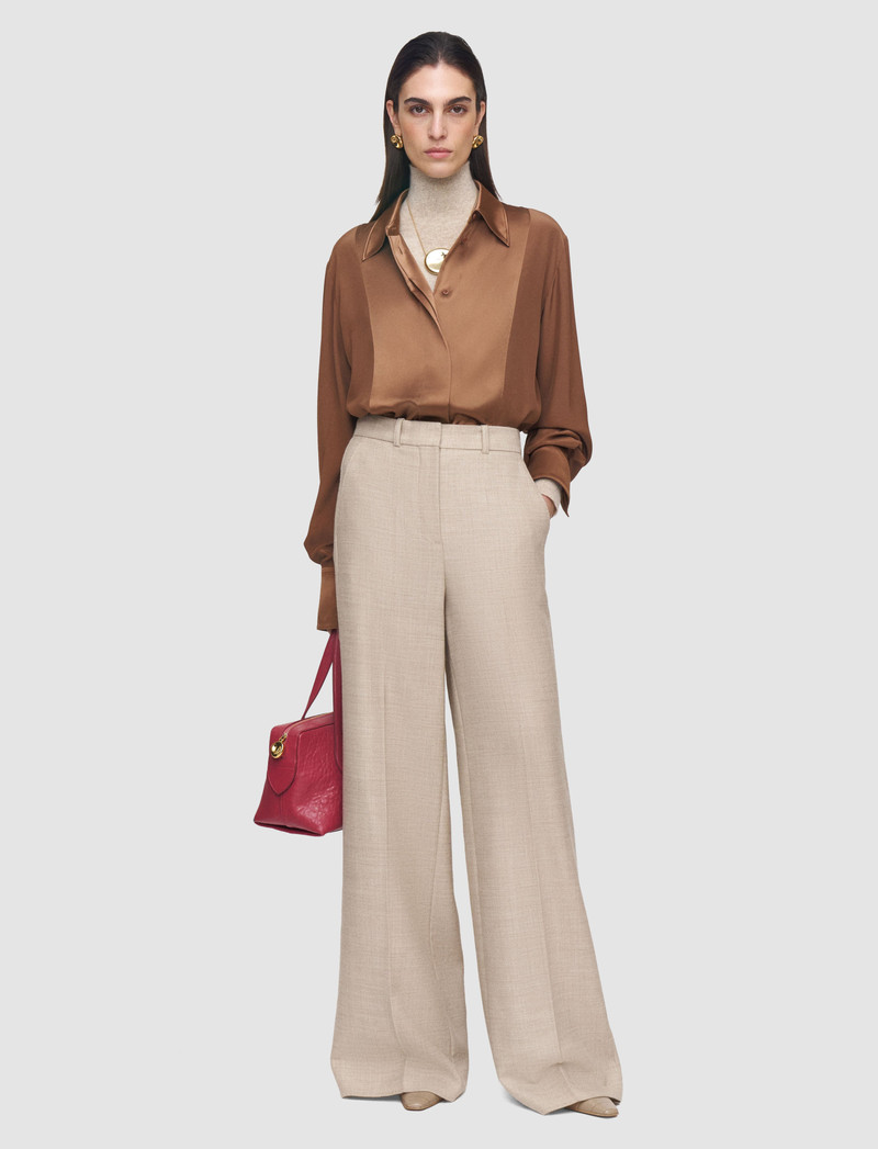 JOSEPH Childs Silk Satin Blouse outlook