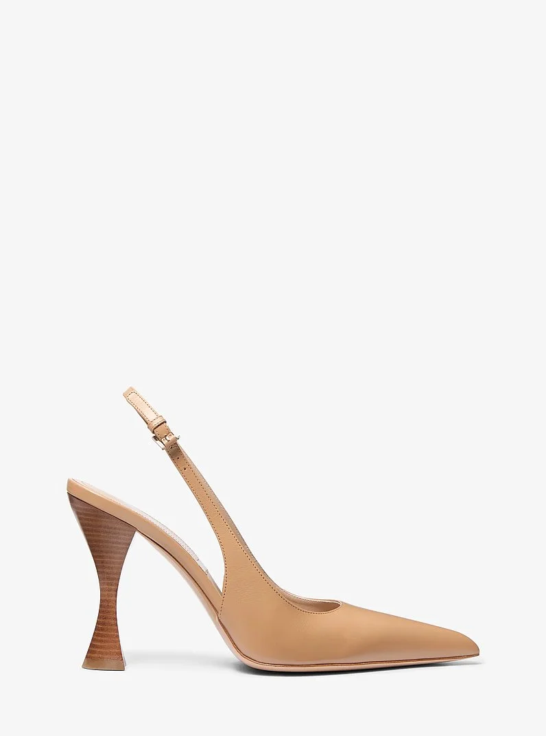 Isabella Leather Slingback Pump - 1