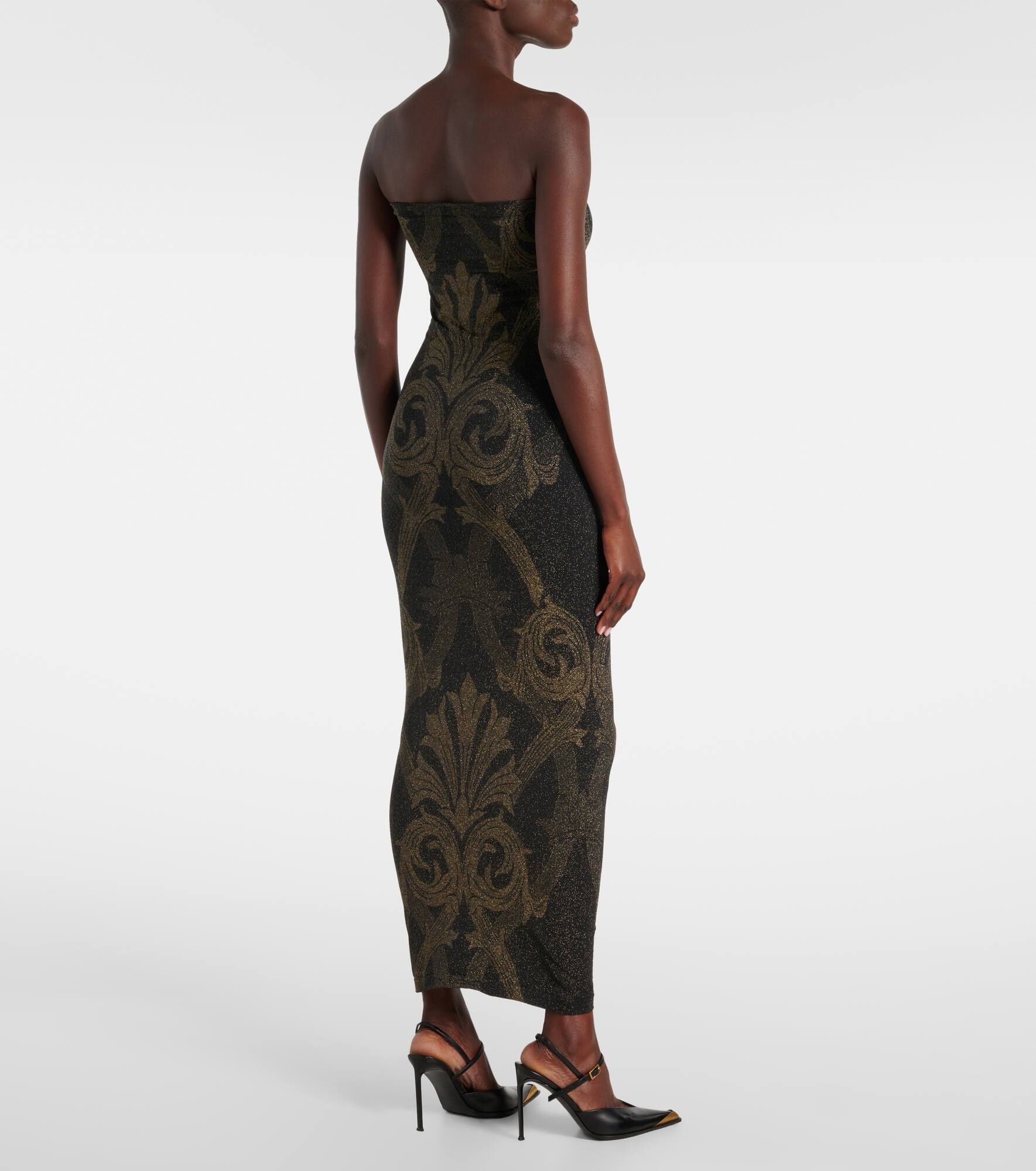 x Etro lamé jacquard midi dress - 3