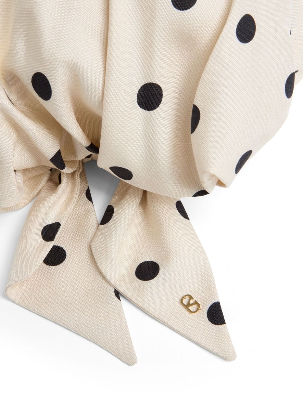 polka dot-print silk head scarf - 4
