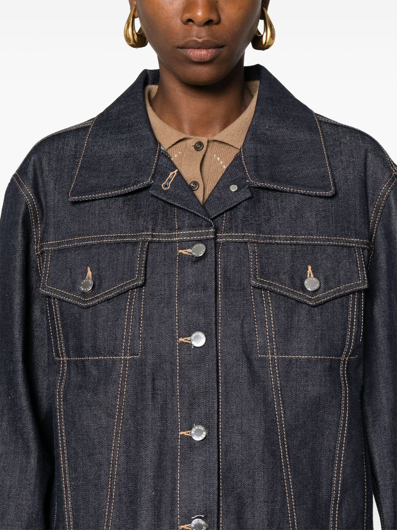 triangle logo denim jacket 5