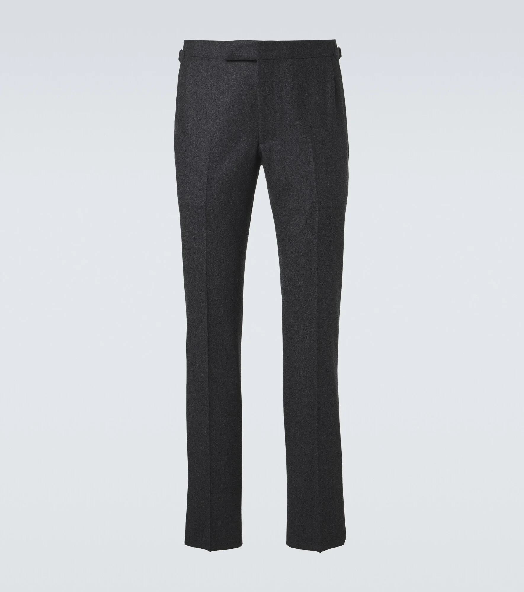 Wool flannel slim pants - 1