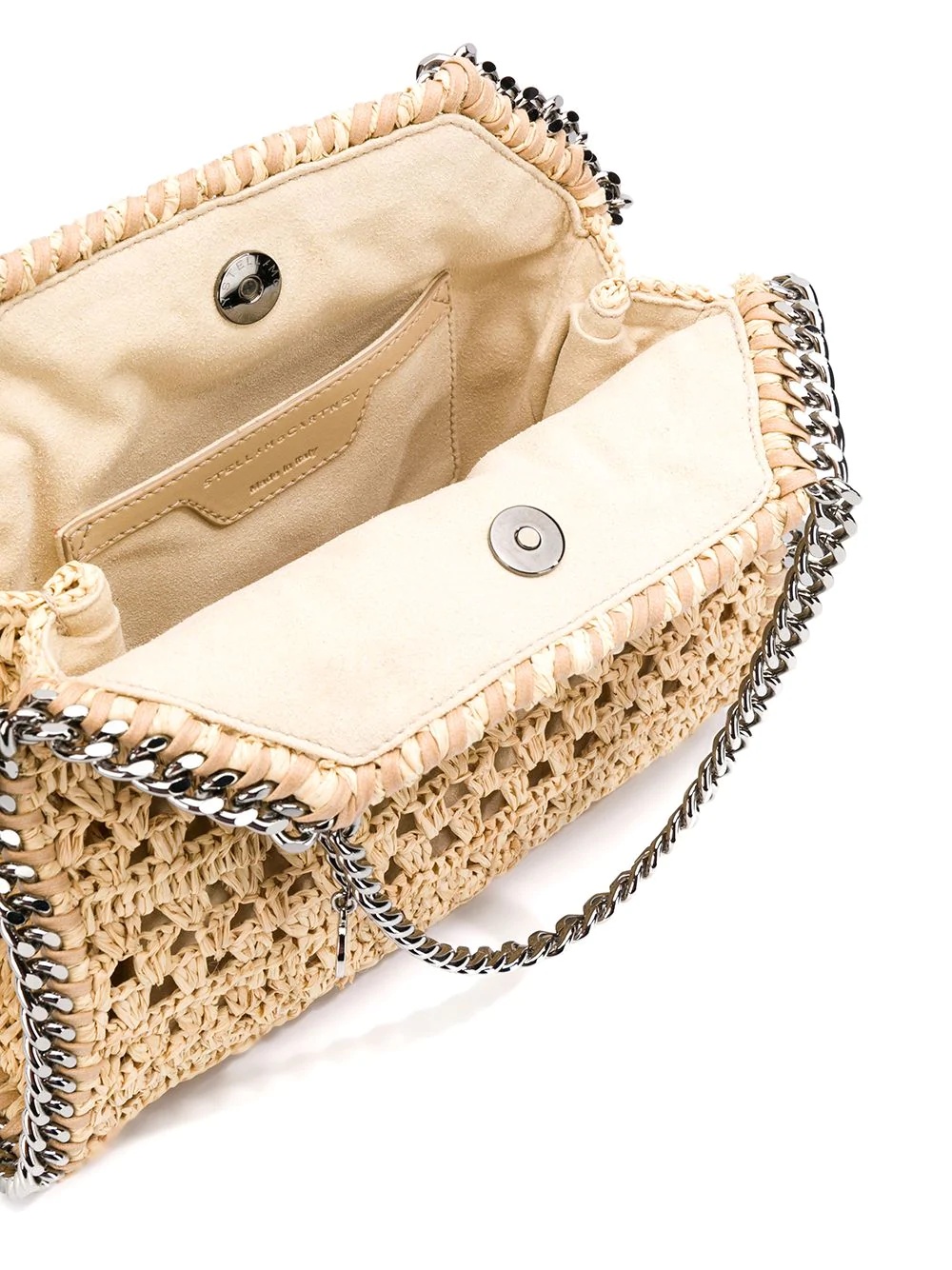 Falabella woven raffia tote - 5