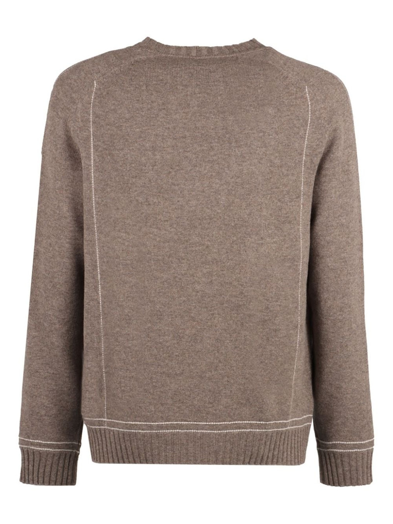 GIORGIO ARMANI ribbed knit sweater outlook