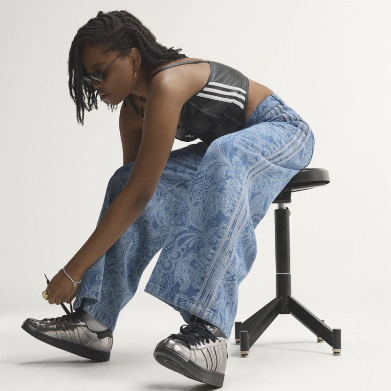 ADIDAS LIBERTY LONDON FIREBIRD MID RISE STRAIGHT DENIM PANT 6