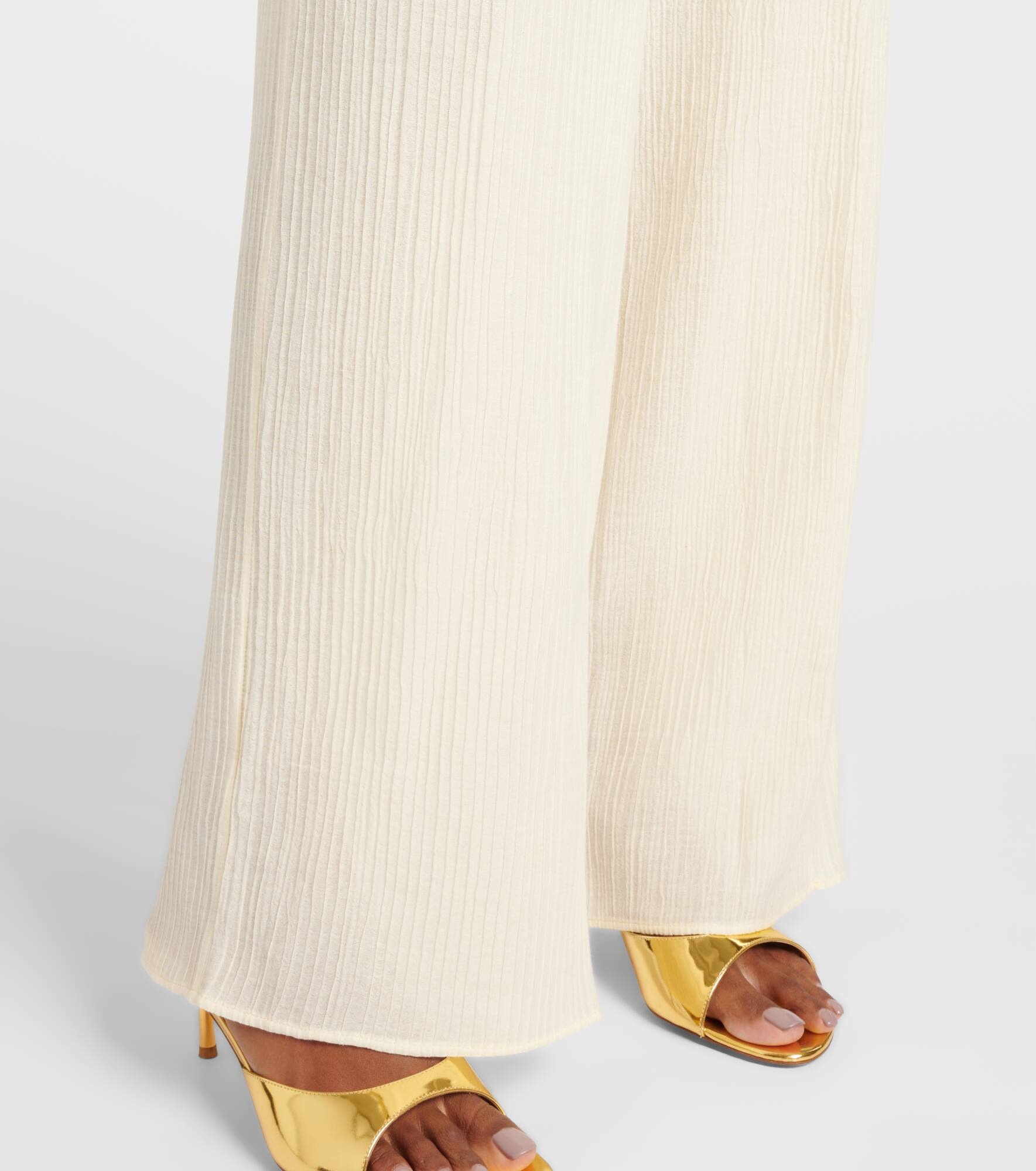 Zoagli cotton and silk-blend straight pants - 5
