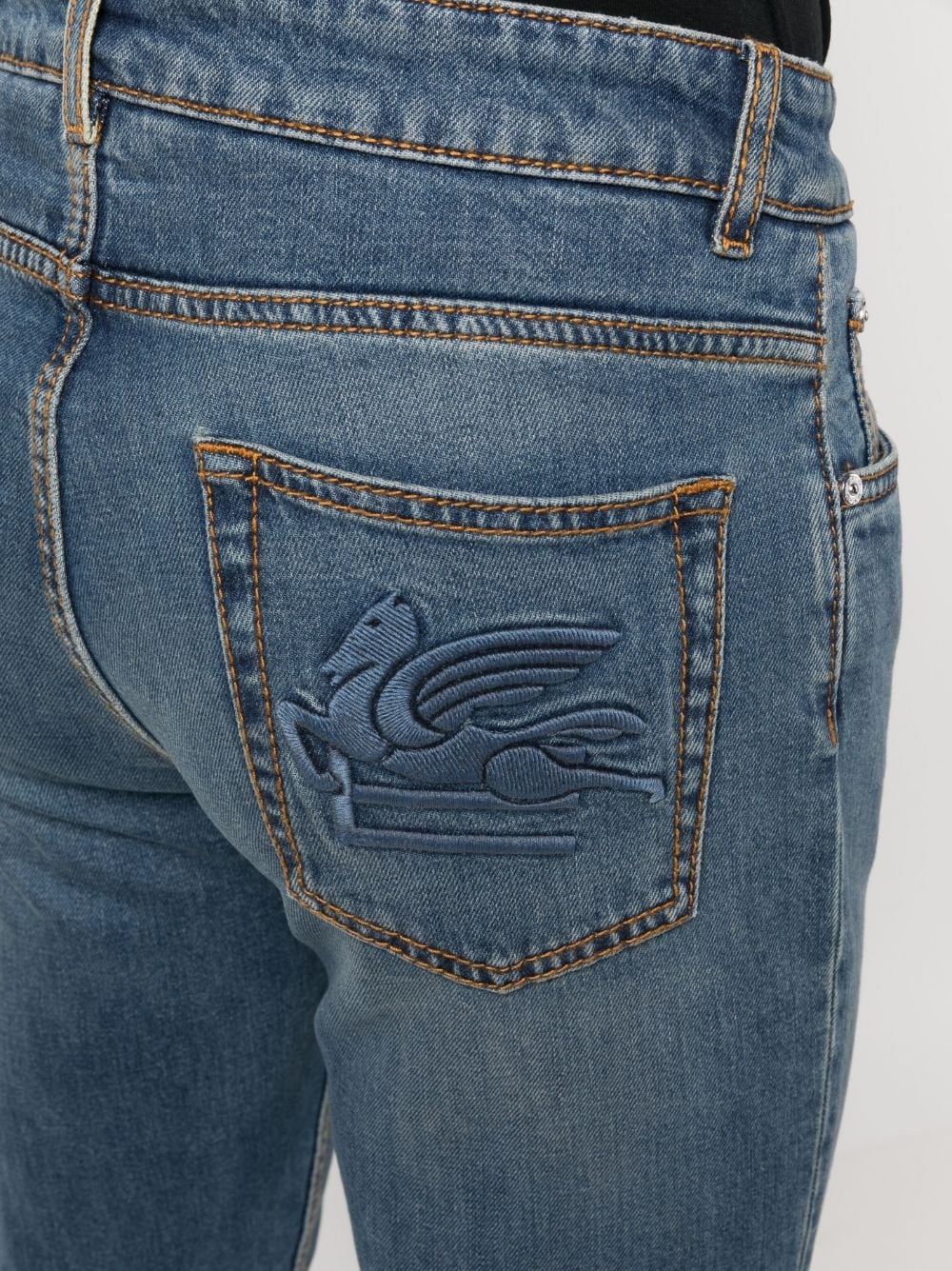 mid-rise straight-leg jeans - 5