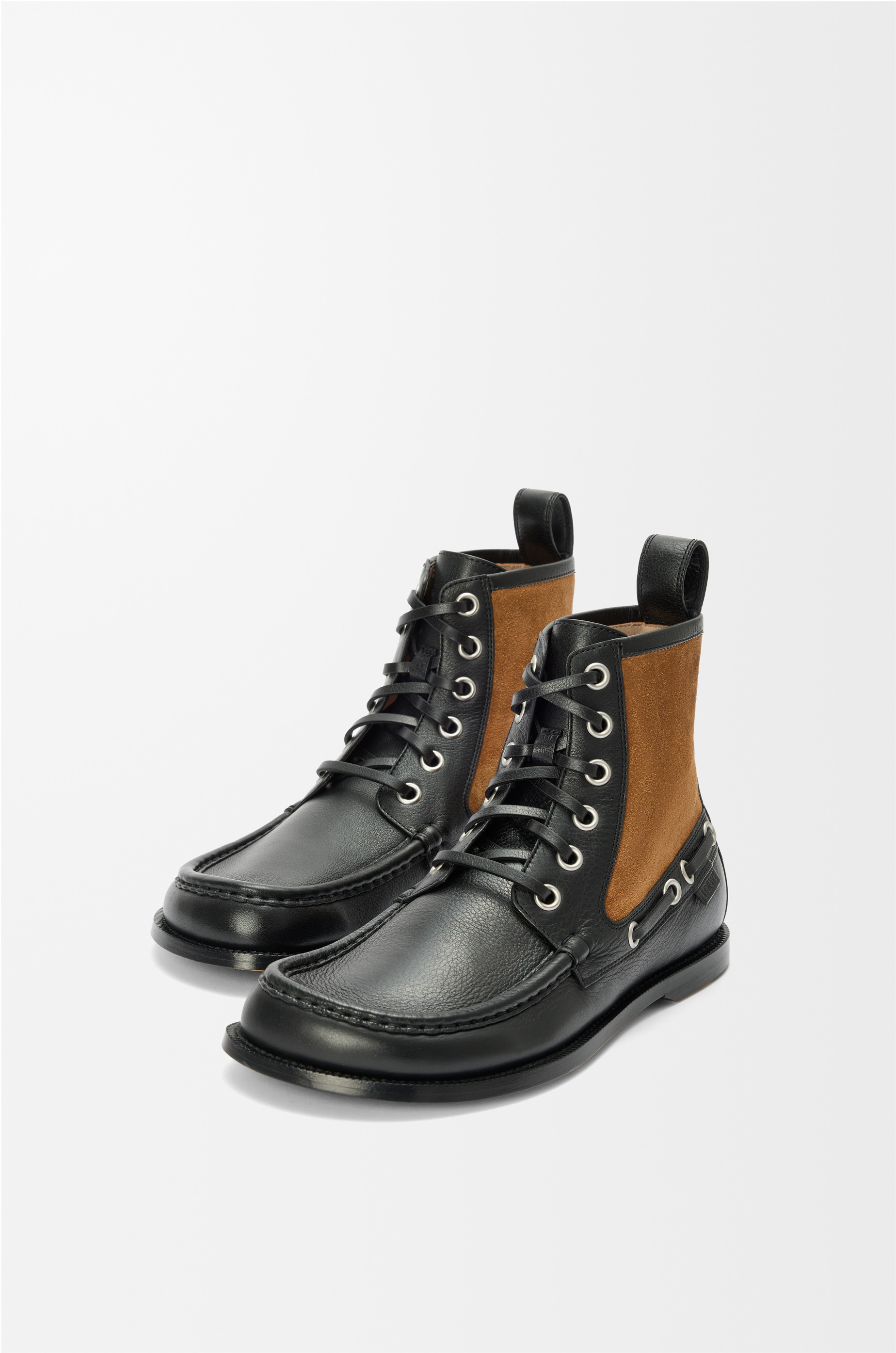 Campo loafer bootie in calfskin and suede calfskin - 3