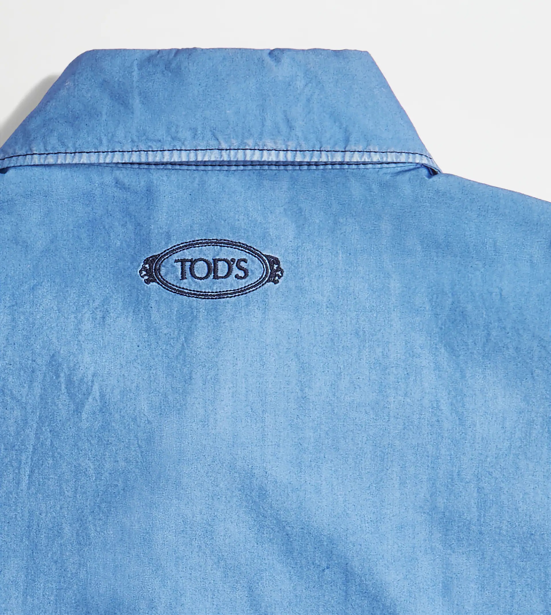 GARMENT-DYED OVERSHIRT - LIGHT BLUE - 5