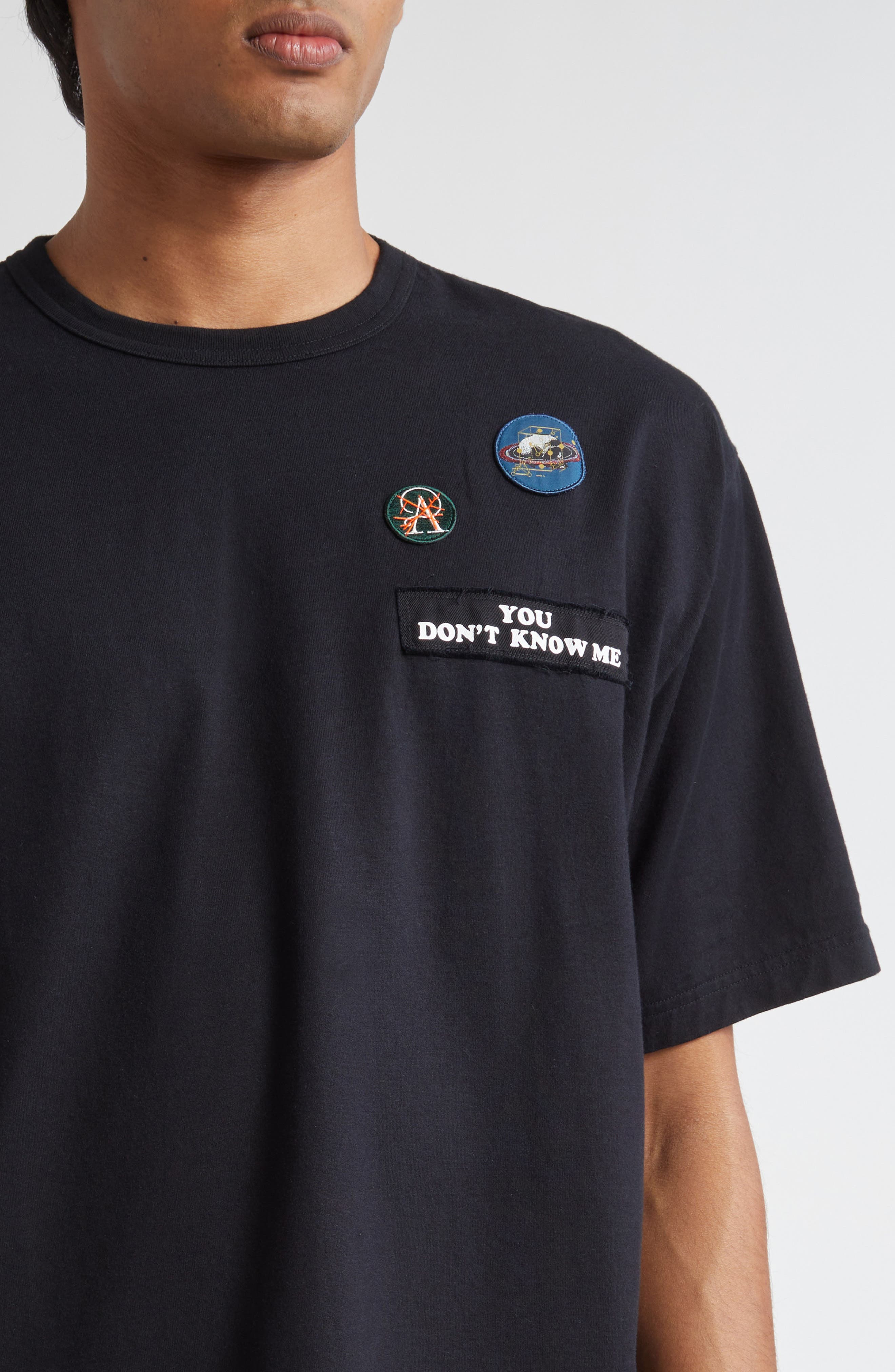 Undercover Embroidered Patch T-Shirt in Black at Nordstrom - 4