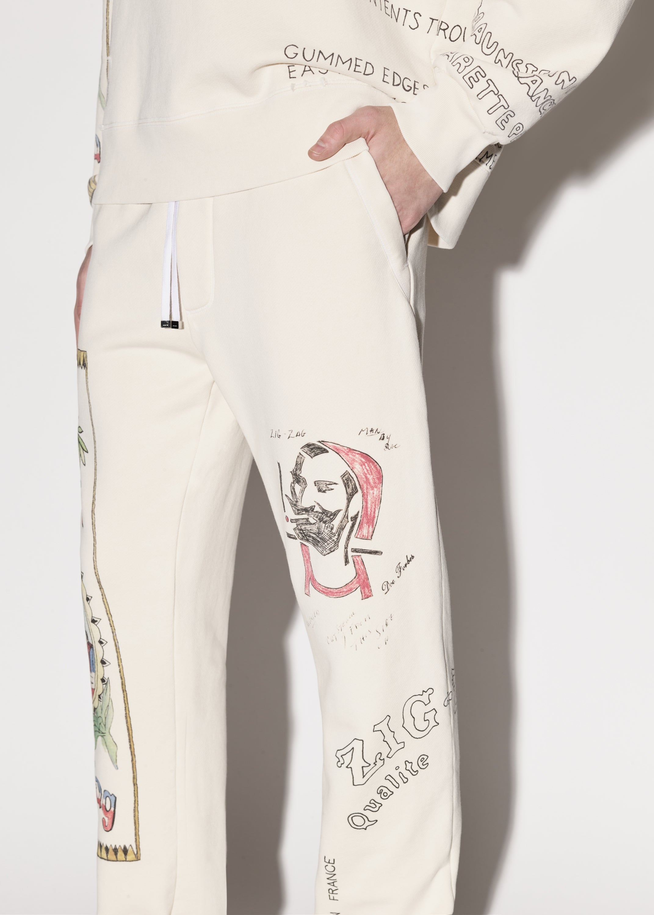 ZIG-ZAG SKETCH SWEATPANTS - 5