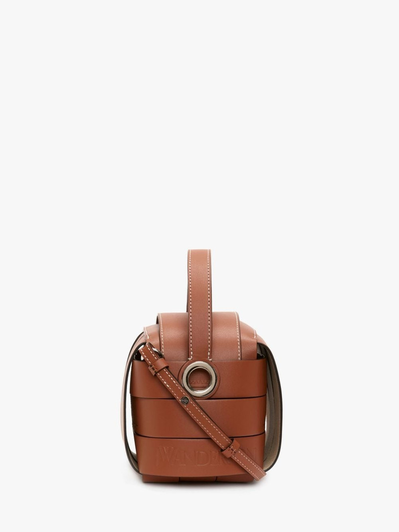 KNOT BAG - LEATHER TOP HANDLE BAG WITH CROSSBODY STRAP 1