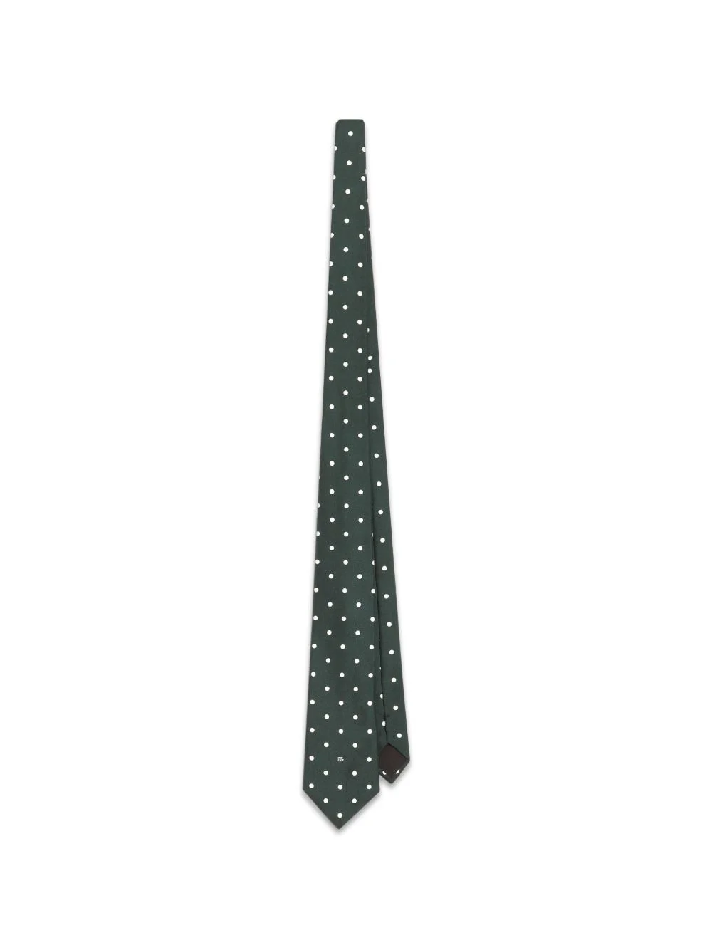 polka dot-print silk twill tie - 1
