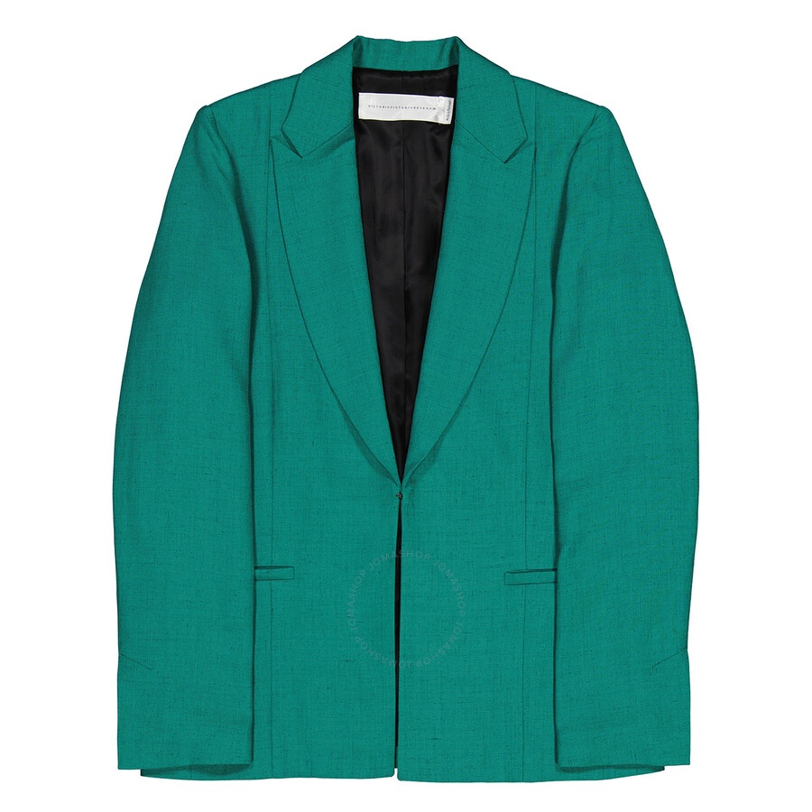 Victoria Beckham Ladies Green Slim Jacket, Brand Size 6 (US Size 2) - 5