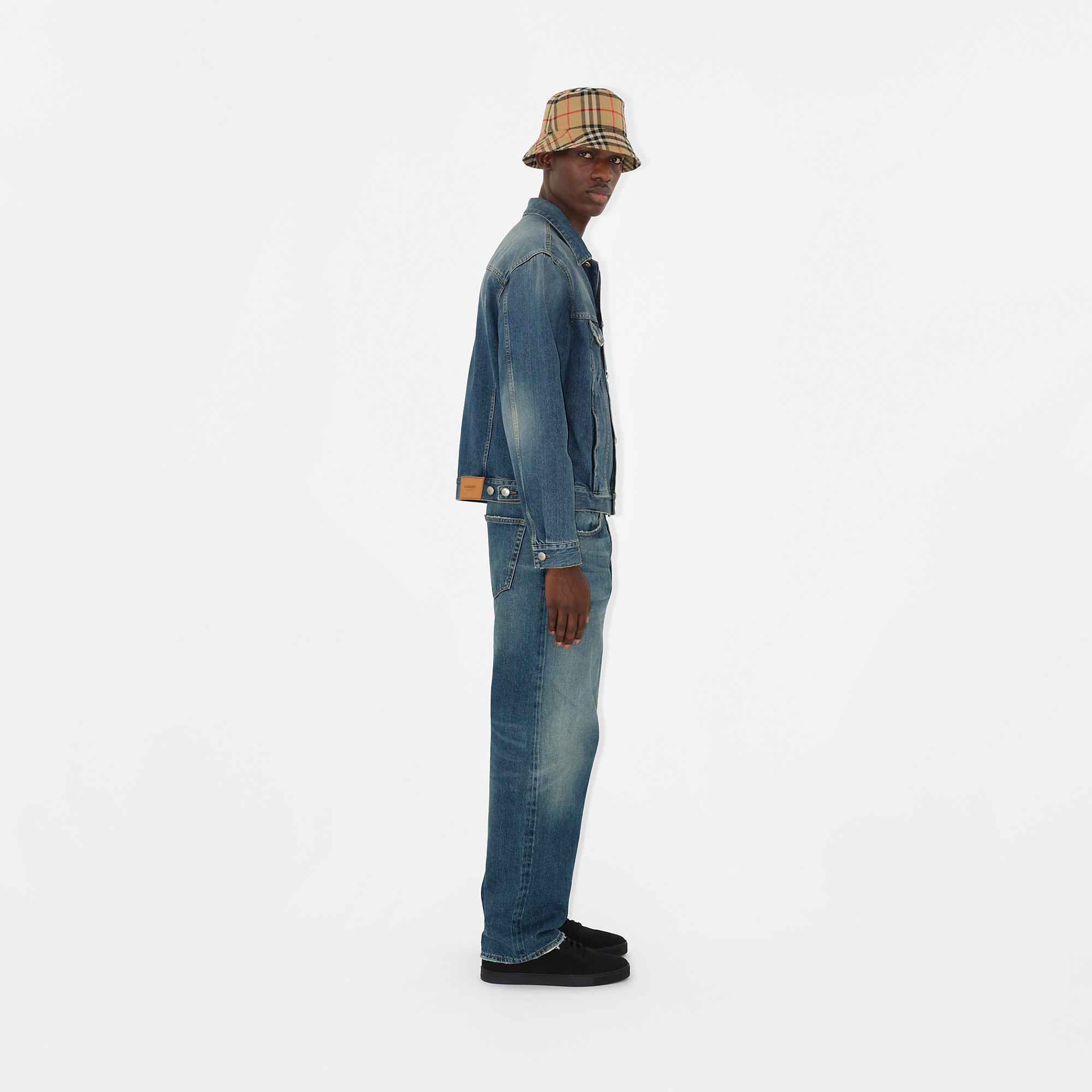 Check Cotton Bucket Hat - 3