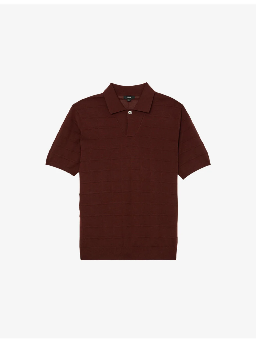 Serval Open-Collar Textured Woven Polo - 1