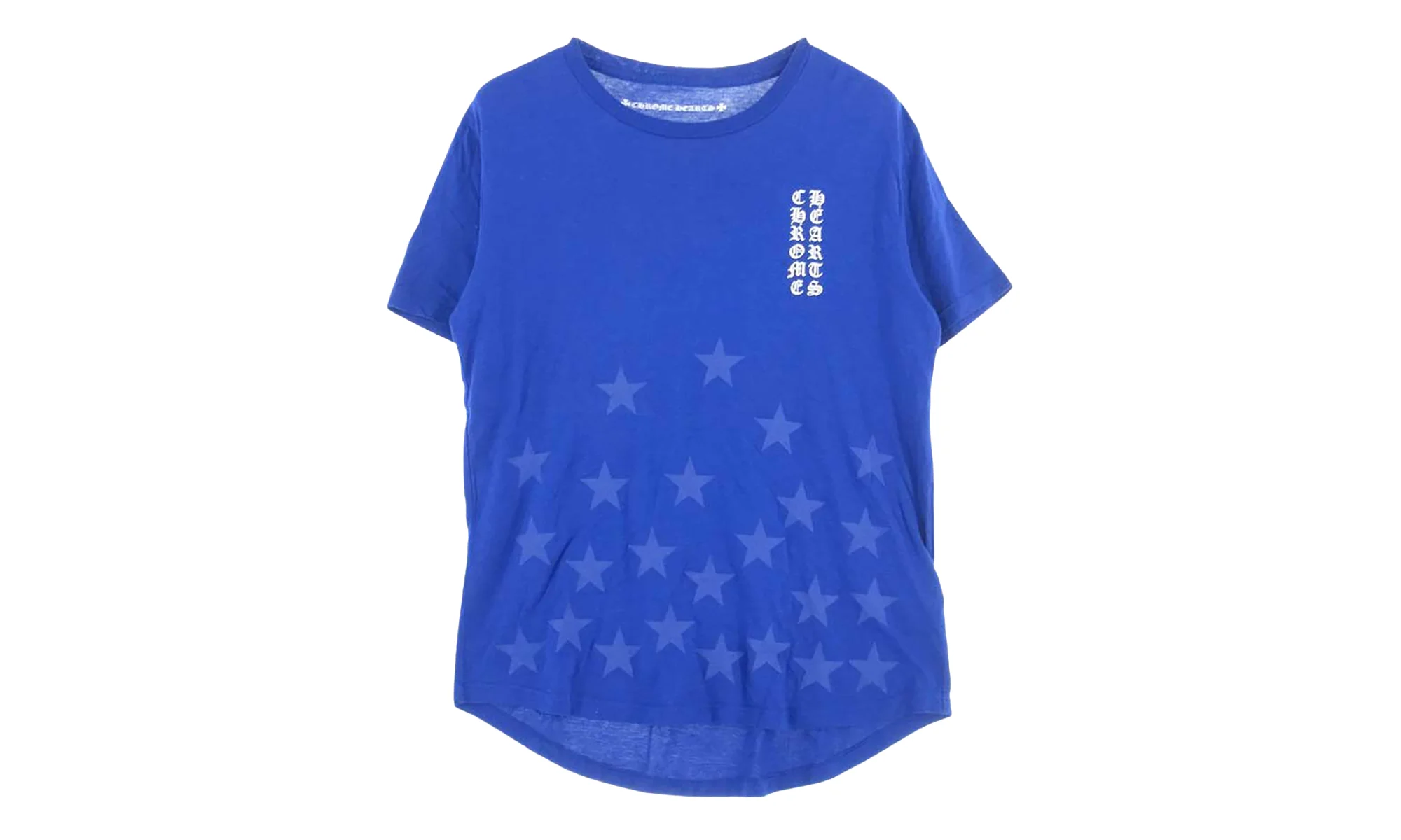Vertical Logo Graphic Print T-Shirt "Blue" CHRM0823 - 1