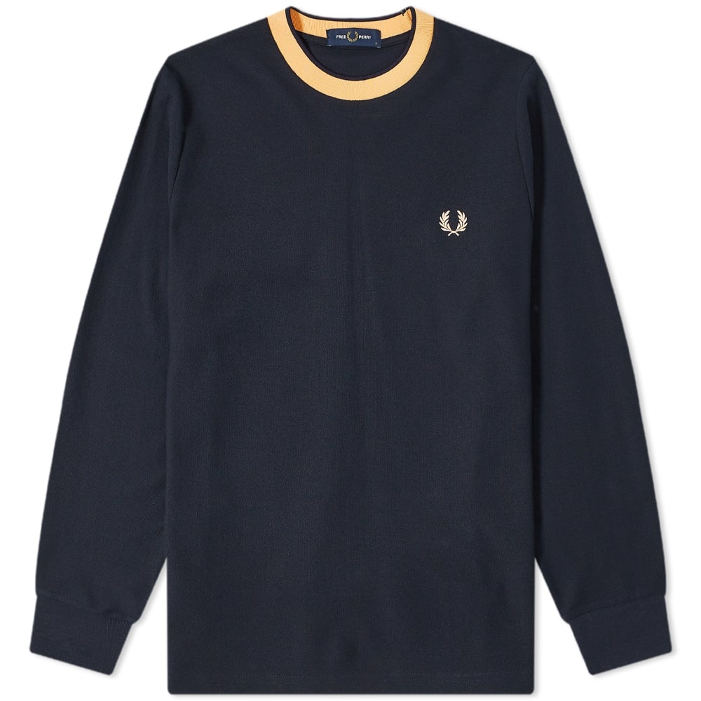 Fred Perry Long Sleeve Crepe Jersey Tee - 1