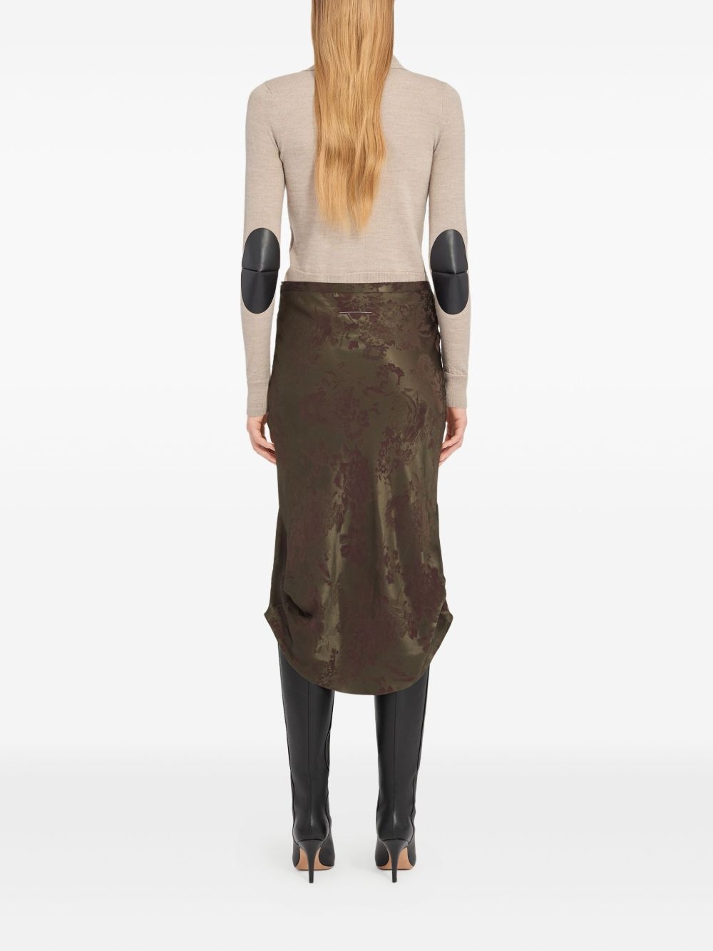 jacquard midi skirt - 3