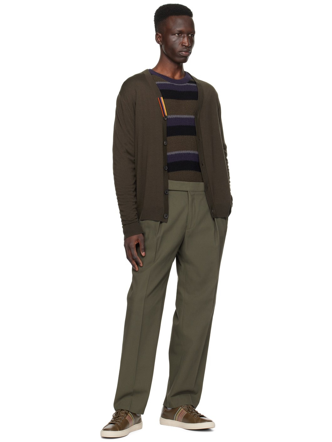 Green Pleated Trousers - 4