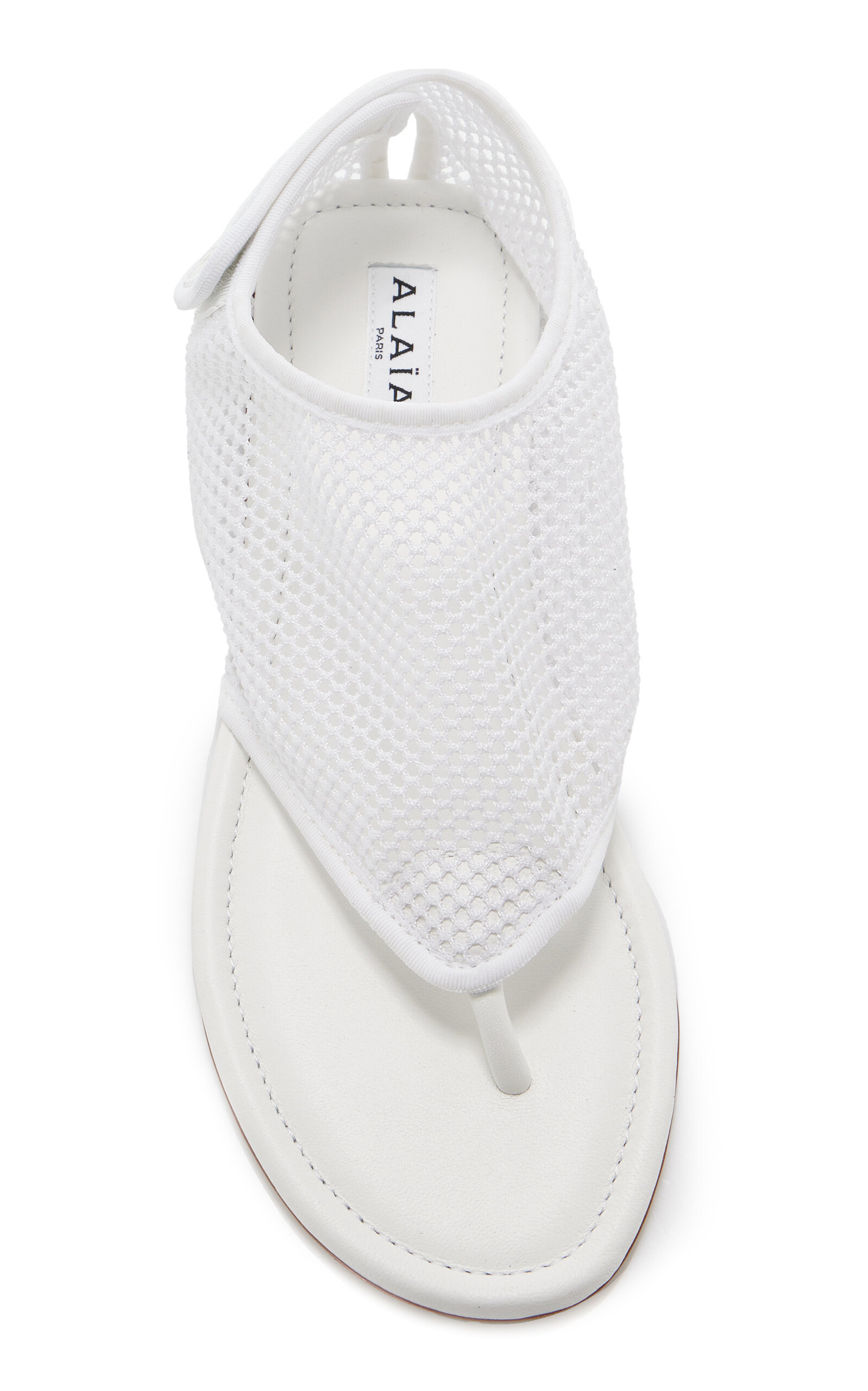 Fishnet Thong Sandals white - 2