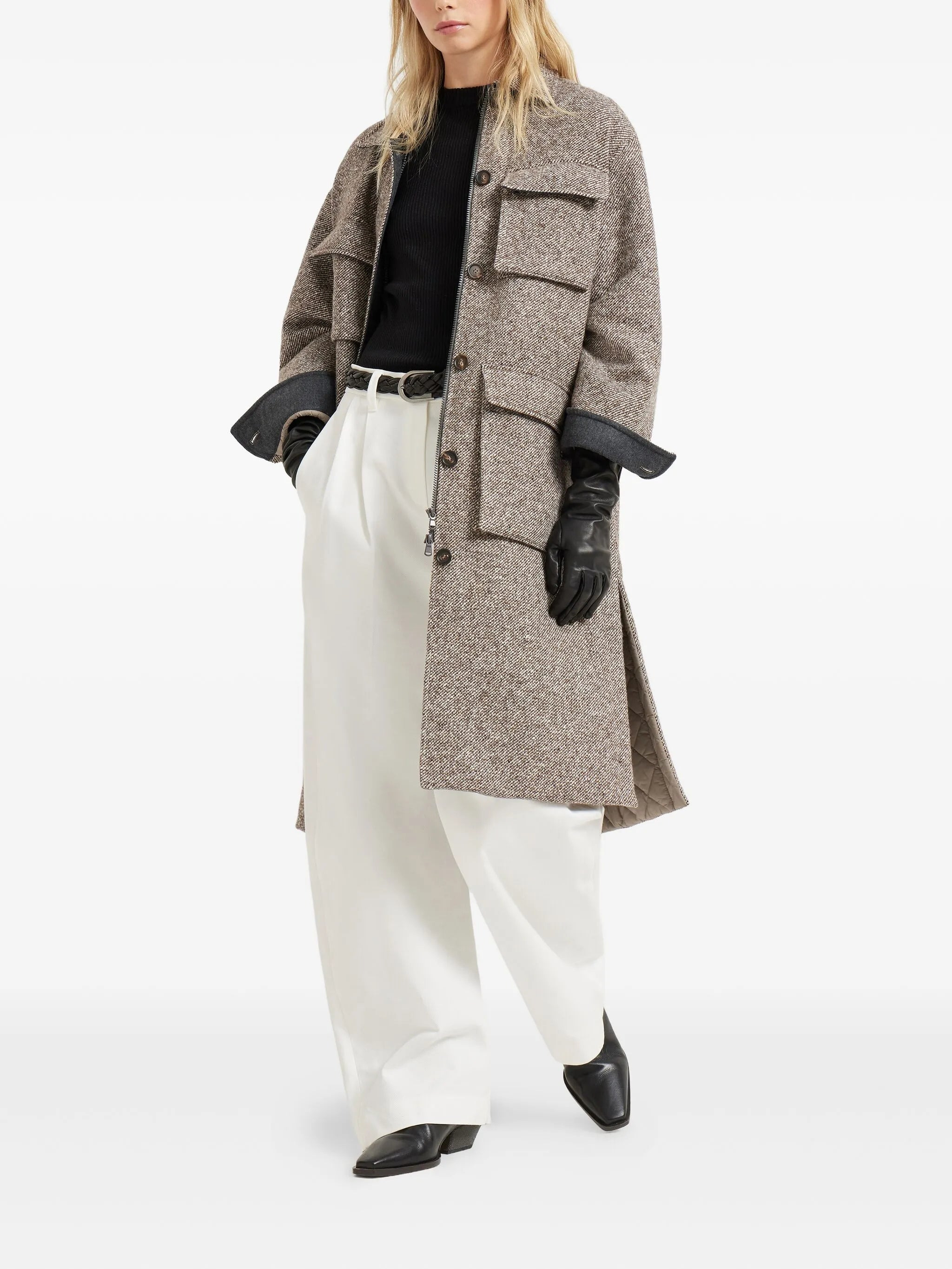Brunello Cucinelli Herringbone Pocket Jacket - 3