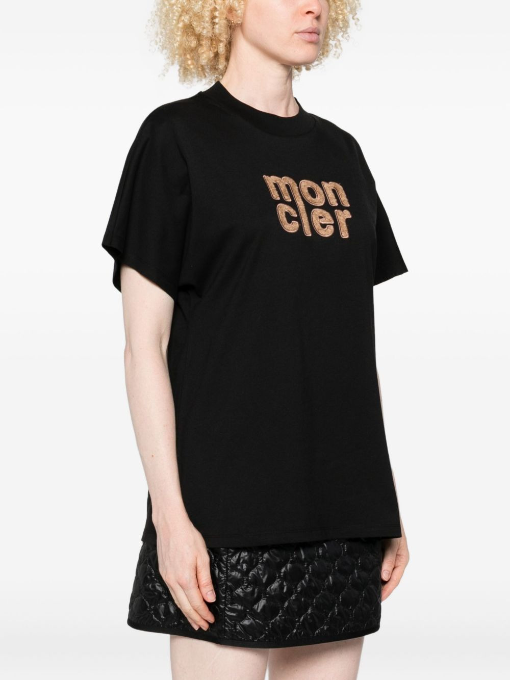 logo-embroidered T-shirt - 3