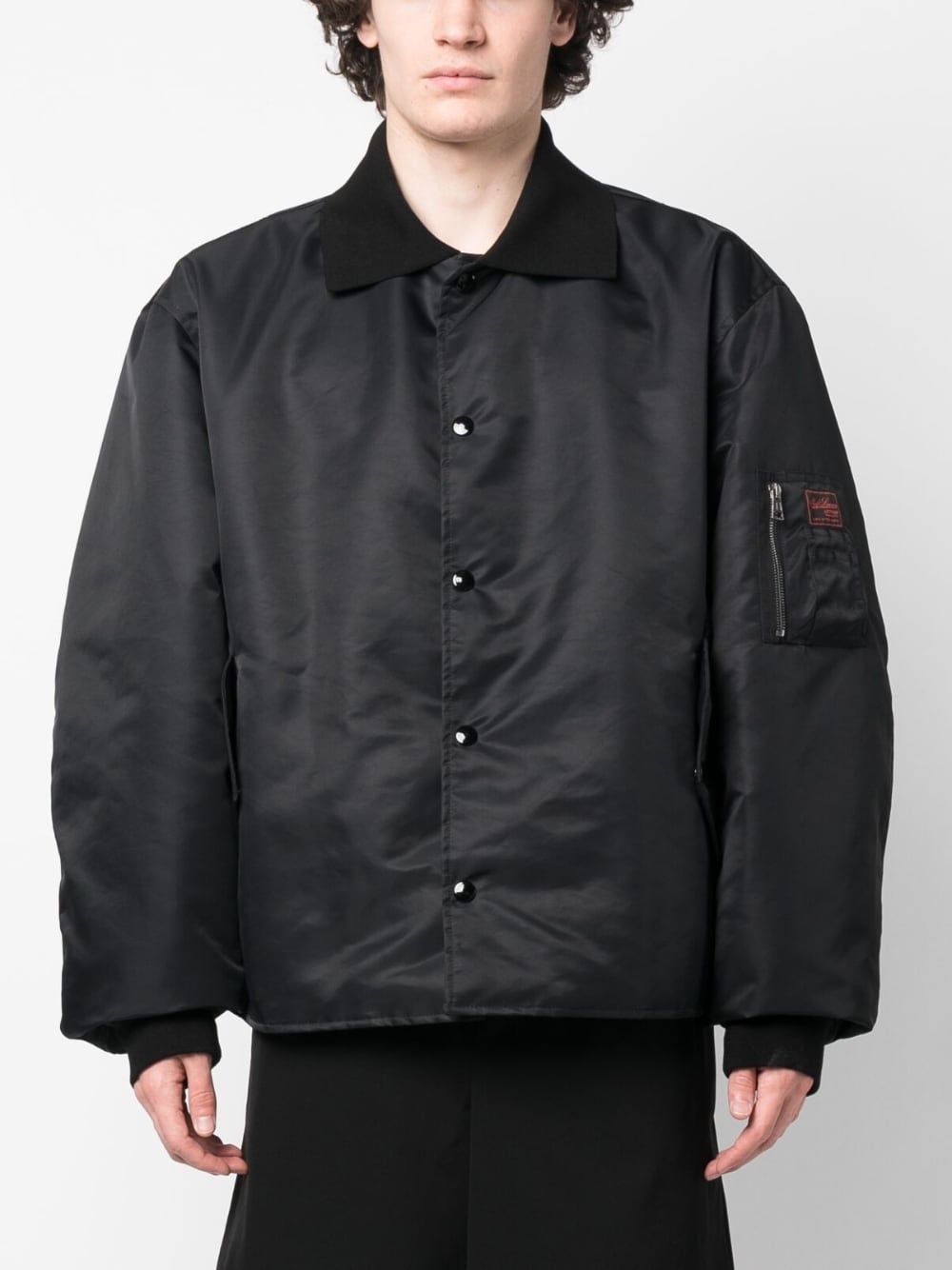 collared bomber jacket - 3
