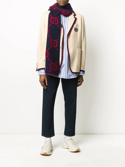 GUCCI contrast trim blazer outlook