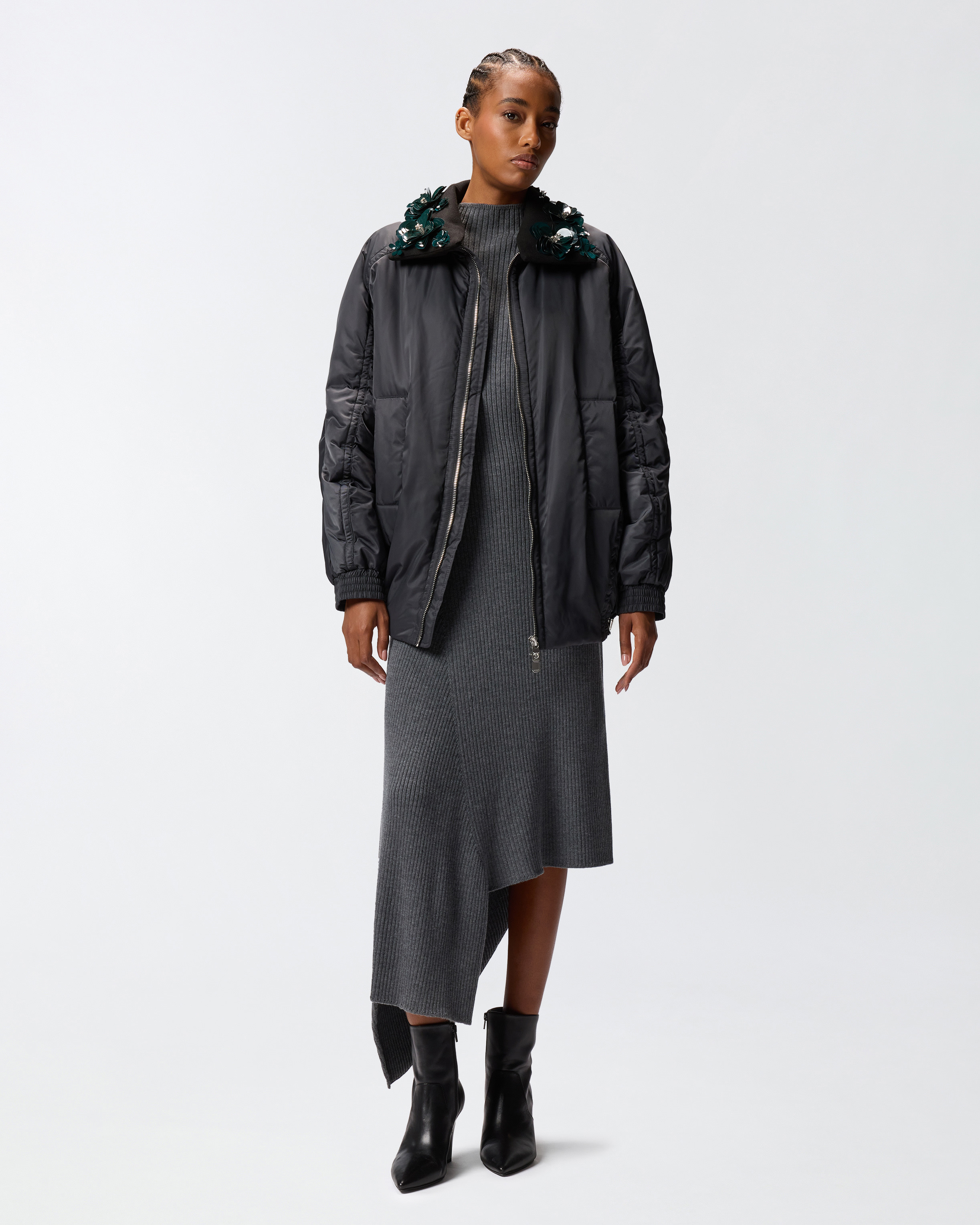 DIAGONAL MATTE BLOUSON - 3