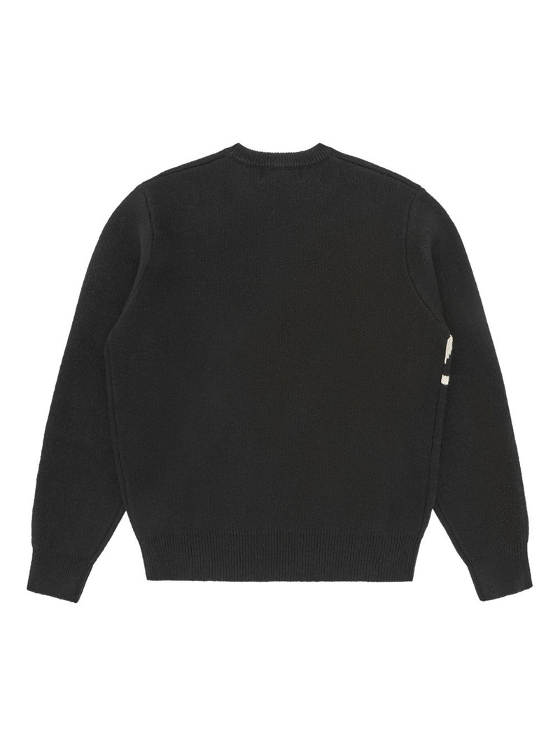 BILLIONAIRE BOYS CLUB Script Knitted logo crew-neck sweatshirt outlook