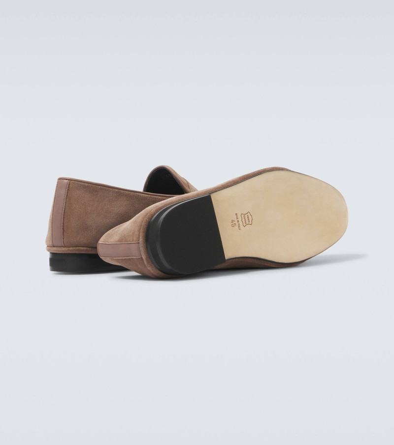 Suede penny loafers 7