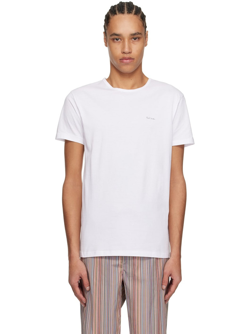 Five-Pack White Organic Cotton Lounge T-shirts 1