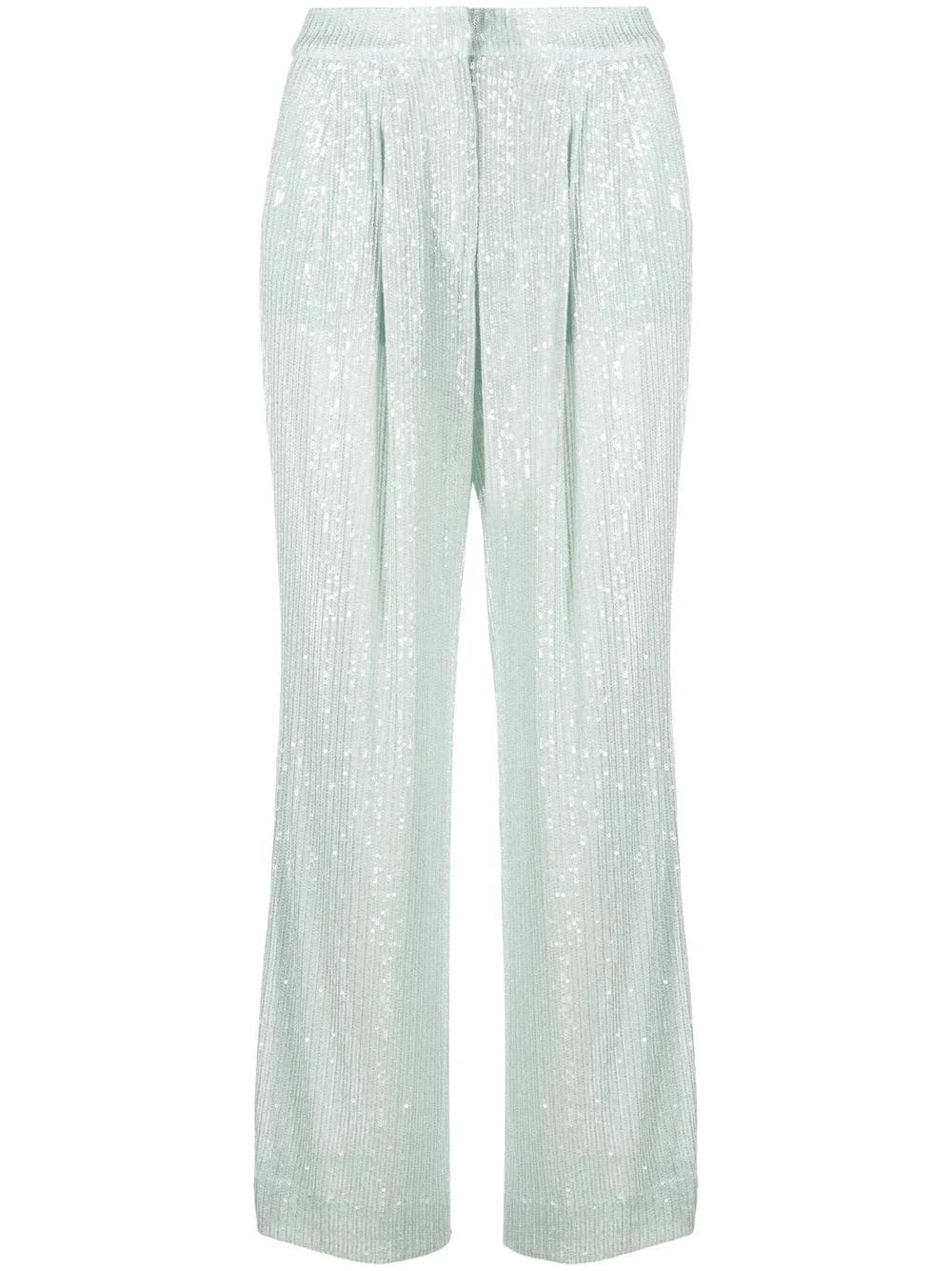 sequin-embellished trousers - 1