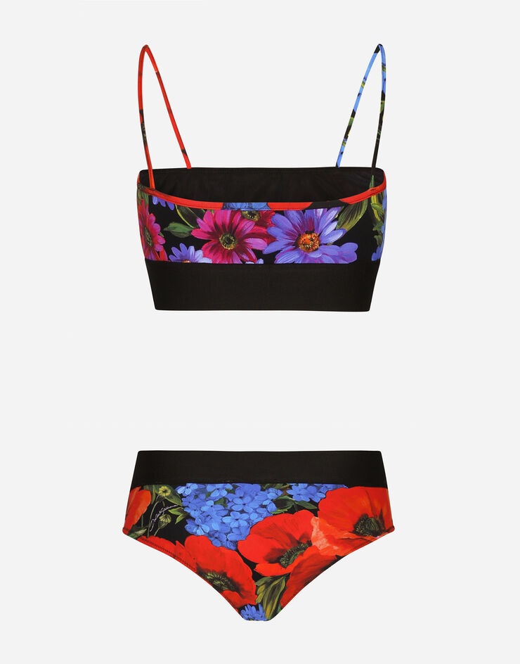Meadow-print bralette bikini - 3