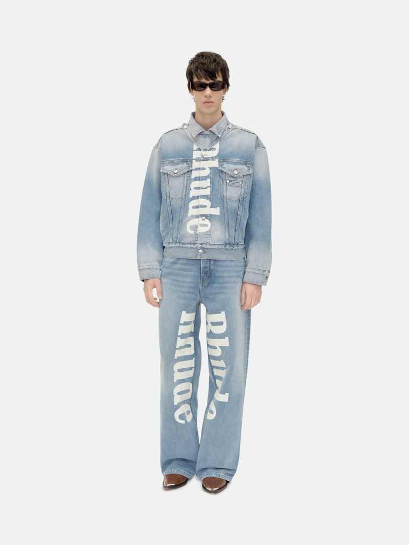 "PACK" LOGO WIDE LEG DENIM 8