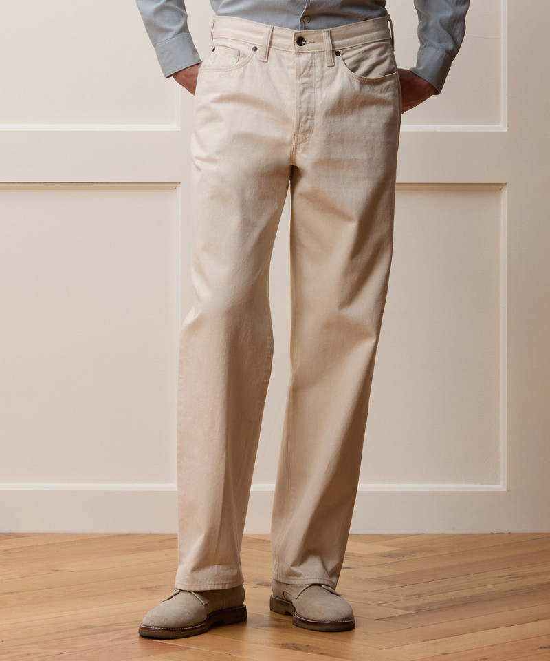 TODD SNYDER Relaxed Lightweight Japanese Selvedge Jean in Canvas outlook