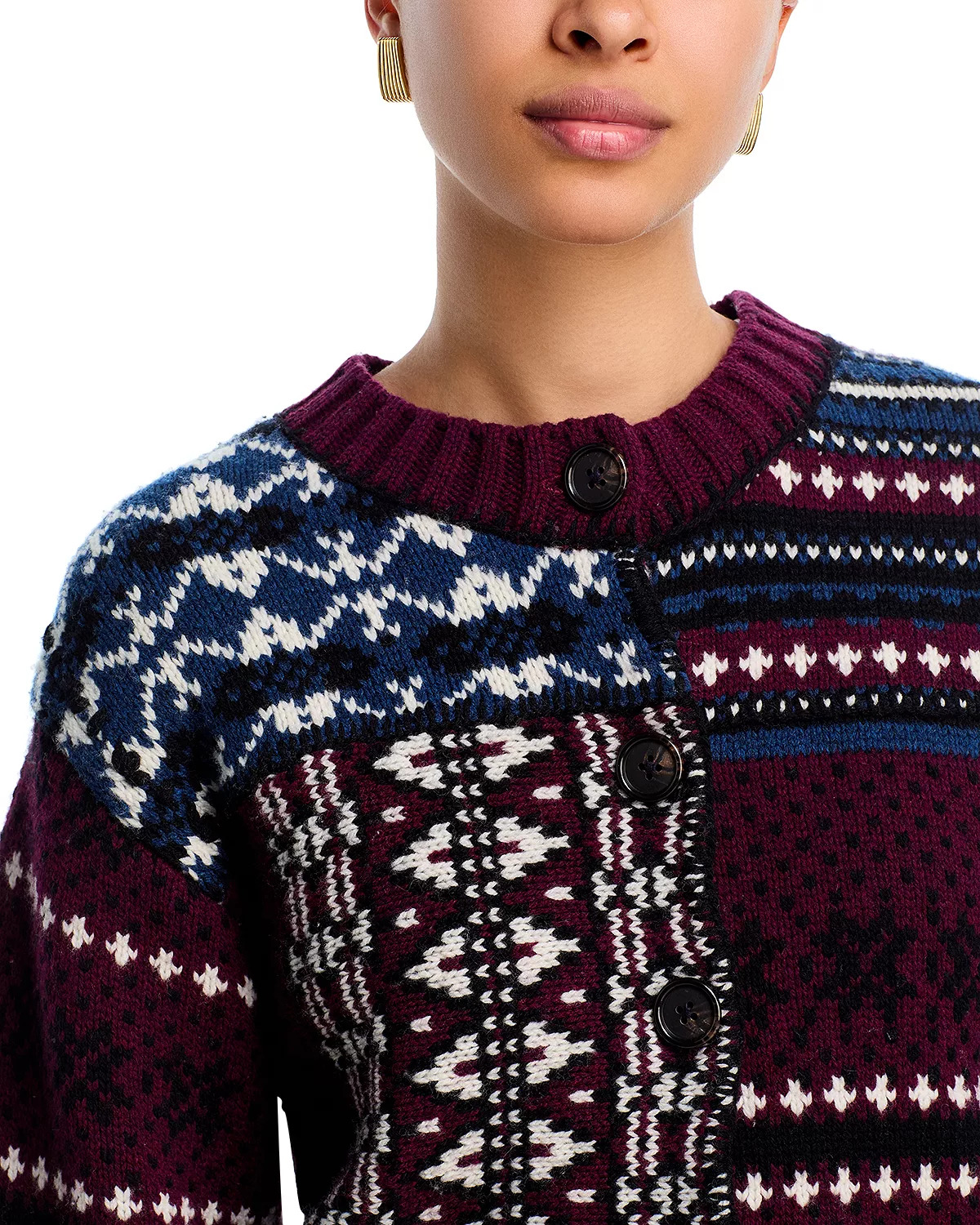 Linea Fair Isle Cardigan Sweater - 4